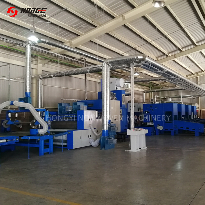 HYL Airlaid বর্জ্য অনুভূত উত্পাদন লাইন